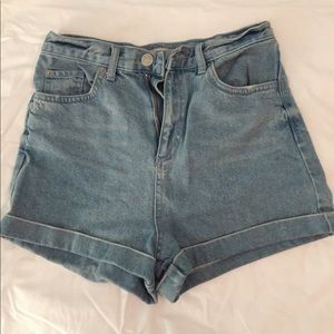 High Waisted Topshop Jean Shorts- US 6